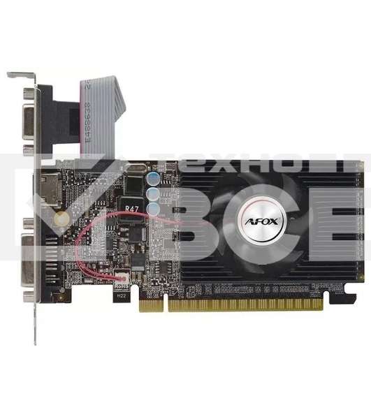 Видеокарта AFOX GT610 1GB LP DDR3 64BIT DVI HDMI VGA SINGLE FAN RTL