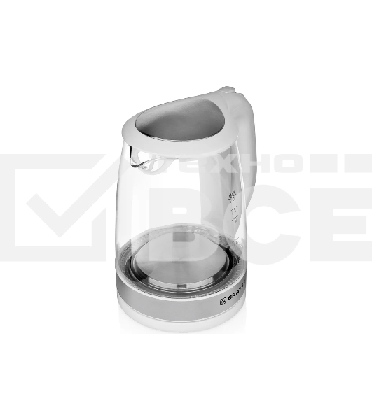 Чайник электрический BRAYER BR1040WH 2220Вт, 2 л, стекл., белый.