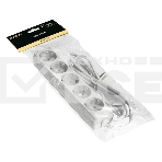 Удлинитель ExeGate ECE-5-1.8W (EX285821RUS), белый, 1,8 м, евровилка с заземлением, 5 евророзеток с заземлением, 2200 Вт, фото2