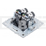 Розетка компьютерная двойная IEK BRITE РК10-2-БрБ RJ45 кат.5E белый, фото2