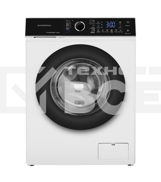 Стиральная машина c инвертором и паром Maunfeld MFWM148IWHT белый, загрузка фронтальная 8 кг, 1400 об/мин, класс: A+++