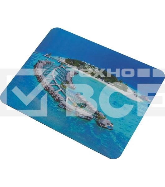 Коврик для мыши Buro BU-M10020 рисунок/тропический отель