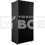 Холодильник Hyundai CM45083F черный трехкамерный 289/144л морозилка снизу, No Frost, Side by Side, фото3