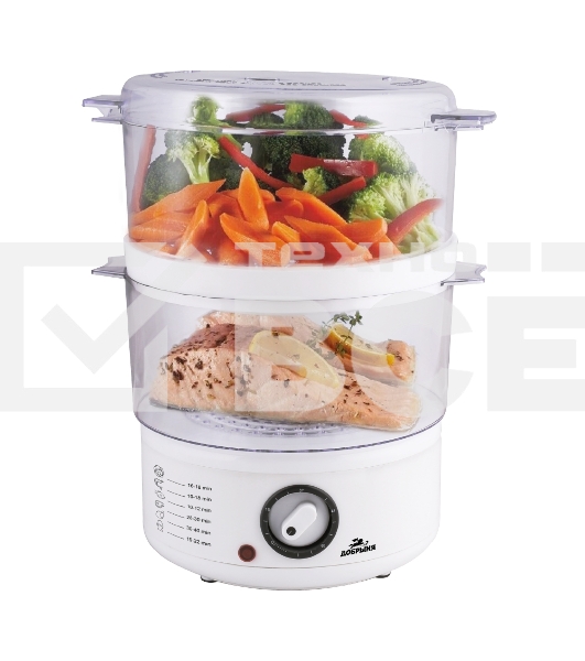 Пароварка Добрыня DO-3203 600Вт, 2чаши