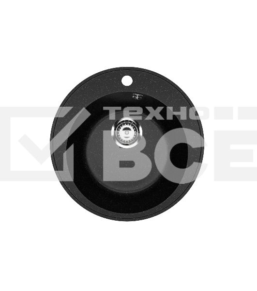 Мойка кухонная PRACTIK PR-M 475-004 черный оникс