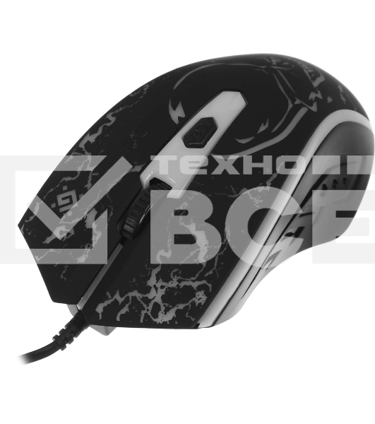 Мышь проводная Defender Overmatch GM-069 черный, 2400 dpi, USB, кнопки - 4