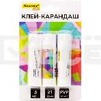 Клей-карандаш Silwerhof Daily 21гр ПВП блистер (упаковка:3шт), фото 1