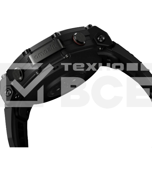 Смарт-часы Amazfit T-rex 3 Pro A2444 48мм 1.5' AMOLED корп.черный рем.черный разм.брасл.:22мм (1747201)