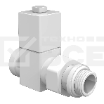 Набор дизайн-вентилей Royal Thermo CUBE, прямой (белый) 1/2