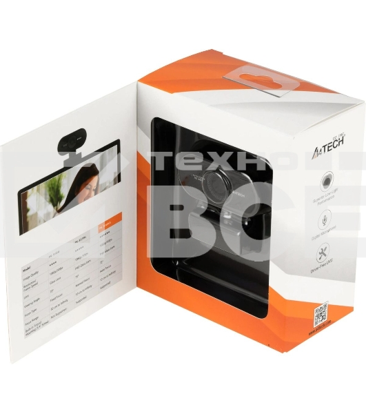 Веб-камера A4Tech PK-930HA черный 2Mpix (1920x1080) USB2.0 с микрофоном