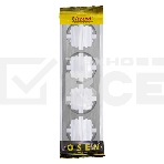 Рамка 4-м OSEN горизонт. квадрат серый матовый LEZARD 743-7400-149, фото2