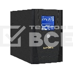 Источник бесперебойного питания ExeGate Power Smart ULB-650.LCD.AVR.1SH.2C13 650VA/360W, LCD, AVR,1*Schuko+2*C13, металлический корпус, черный, фото 1