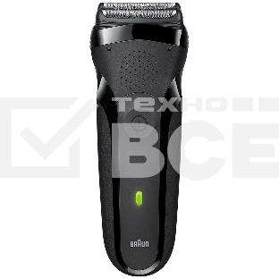 Электробритва Braun S3 300BT черная сухое бритье с триммером для бороды тип 5408