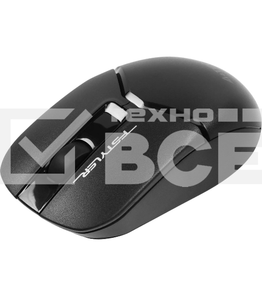 Мышь беспроводная A4Tech Fstyler FB12 черный, 1200 dpi, радиоканал, Bluetooth, USB, кнопки - 3