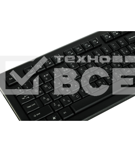 Комплект клавиатура+мышь A4Tech KR-8520D проводной, USB, 1200 DPI, чёрный