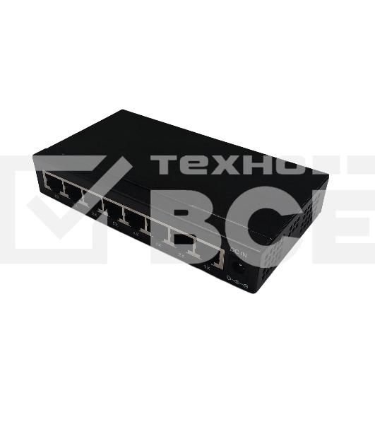 Коммутатор неуправляемый NEOMAX NMS-108P-1000-S, 8 портов 1000 Mbps, металл