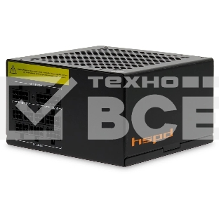 Блок питания Power Supply HSPD, 850W 80 PLUS Gold (ATX, 2.52, Full modular, 1x24(20+4)pin 600мм, 2xCPU 8(4+4)pin 700мм, 2xPCIe*2 8(6+2)pin 600+150мм, 2xSATA*3 500+150+150мм, 1xMOLEX*3 500+150+150мм, Active, 120x120мм, 150x140x86мм, APFC, OVP, OPP, SCP, UVP, OCP, OTP, NLO, SIP, black)