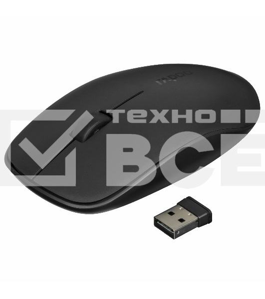 Комплект клавиатура+мышь Rapoo X260S беспроводной, USB, 1000 DPI, чёрный