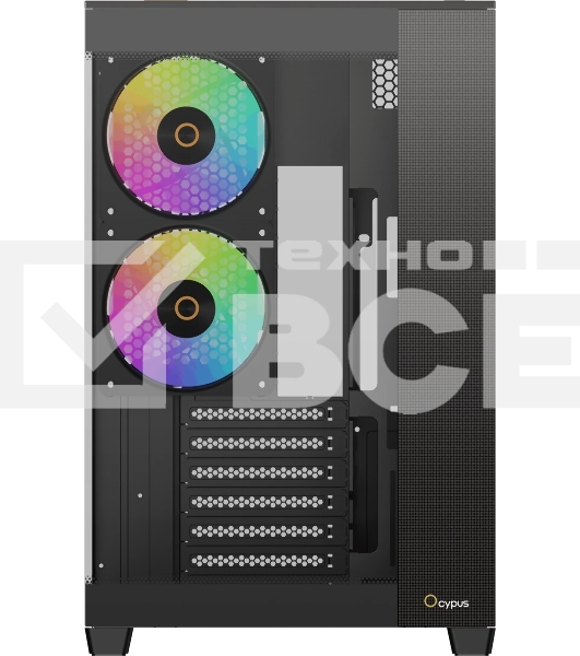 Корпус Ocypus Delta C74 ARGB Black, Midi-Tower, чёрный, 2 x 120 мм