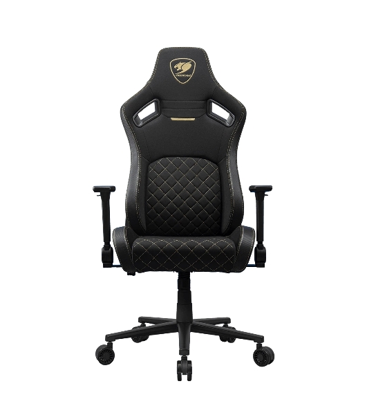 Кресло Cougar Defensor Gold F черный/золотой, ткань