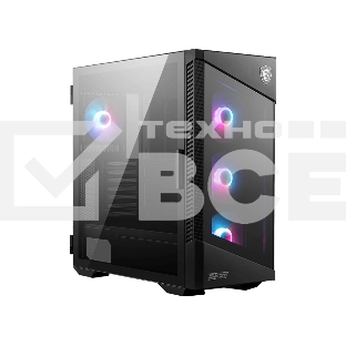 Компьютерный корпус MSI MPG VELOX 100R 2xUSB 3.0, 1xType C, 4x120mm ARGB Fan, ARGB Control Board, Tempered Glass Window, Glass Front Panel, Brown Box  (829315)