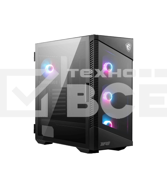 Компьютерный корпус MSI MPG VELOX 100R 2xUSB 3.0, 1xType C, 4x120mm ARGB Fan, ARGB Control Board, Tempered Glass Window, Glass Front Panel, Brown Box (829315)