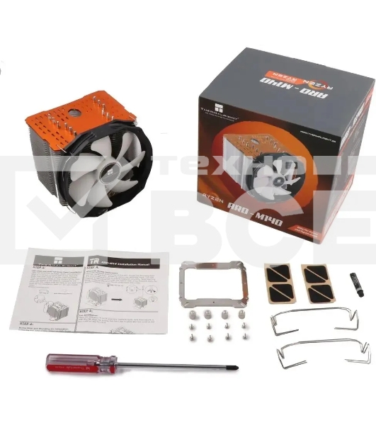 Устройство охлаждения(кулер) Thermalright ARO-M14O Soc-AM5/AM4 черный/белый 4-pin 15-21dB Al+Cu 240W 880gr Ret