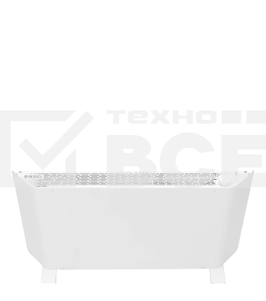 Конвектор Denzel XCE-2000 белый, 2000 Вт, 25 м2, термостат