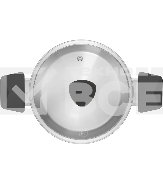 Кастрюля с/кр 20 см (2,8 л) серые ручки Rondell 714-RDS Strike