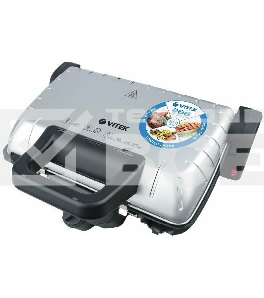 Гриль-пресс Vitek VT-2633 (SR) серебро/черный