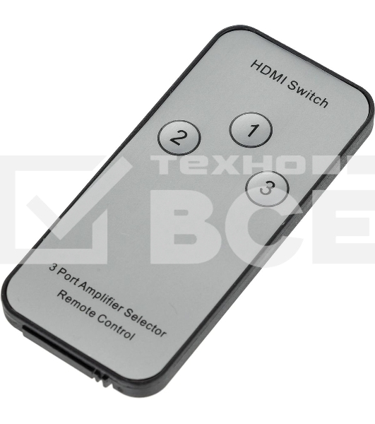 Переключатель аудио-видео Premier HDMI (f)/HDMI (f)/HDMI (f) черный (7004)