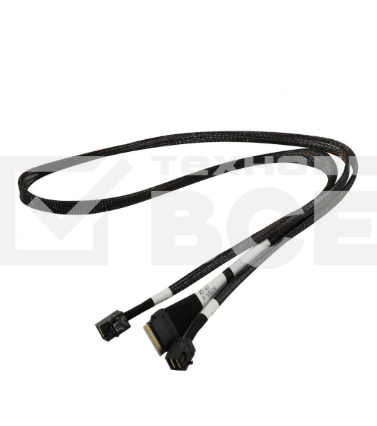 Кабель Broadcom 05-60003-00 Slimline SASx8 (SFF8654) -to- 2 SAS HD x4 (SFF8643)+ SFF9402, 1M