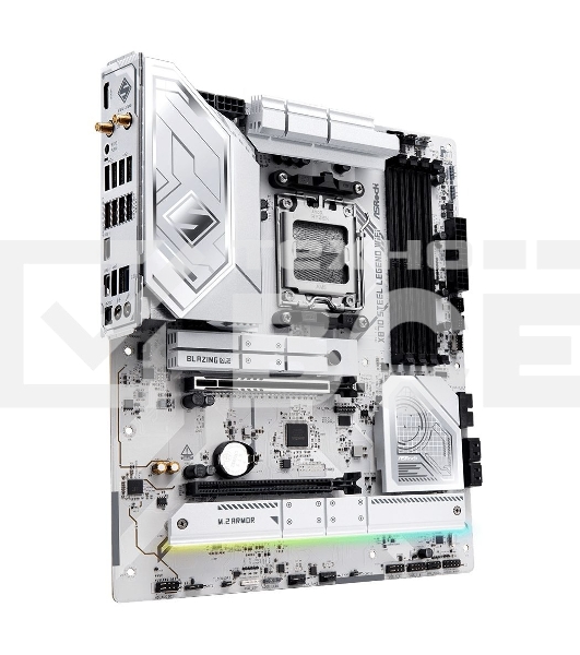 Материнская плата ASRock X870 STEEL LEGEND WIFI, AM5, AMD X870, 4xDDR5, 4xSATA, 3xM.2, 1xPCIe 5.0 x16, 1xPCIe 5.0 x4, 1xHDMI, 1x2.5Gb LAN, Wi-Fi 7, Bluetooth 5.4, 2xUSB-C 40Gbps, 2xUSB-A 10Gbps, 3xUSB-A 5Gbps, 4xUSB-A 2.0, 1xTOSLINK, 2x3.5 мм, 7.1, ATX