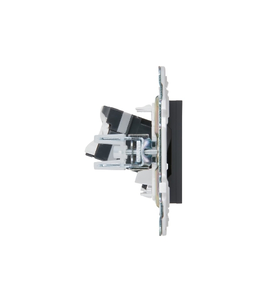 Розетка компьютерная IEK SKANDY SK-K01G графит RJ45 кат.5E SK-K10-1-K53