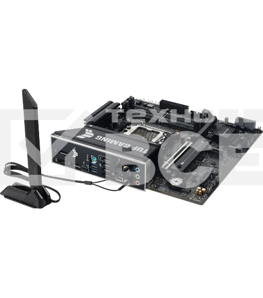 Материнская плата ASUS TUF GAMING B850M-E WIFI, AM5, AMD B850, 4xDDR5, 4xSATA, 3xM.2, 1xPCIe 5.0 x16, 1xPCIe 3.0 x1, 1xHDMI, 2xDP, 1x2.5Gb LAN, Wi-Fi 6E, Bluetooth 5.3, 1xUSB-C 10Gbps, 1xUSB-A 10Gbps, 2xUSB-A 5Gbps, 4xUSB-A 2.0, 3x3.5 мм, 7.1, mATX