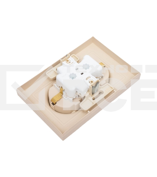 Розетка 2-м. SE ATN001226 AtlasDesign 16А с заземл. со шторками в сборе песочн.