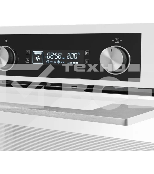 Шкаф духовой электрический Maunfeld AEOH60102W, 60л, дверца с 3 стеклами, белый