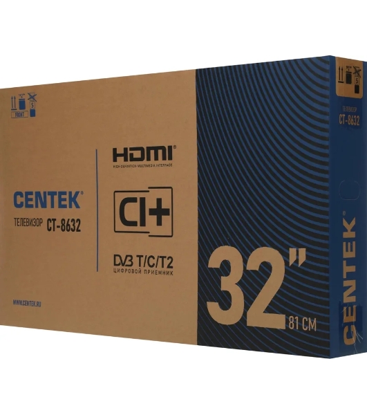 Телевизор Centek 32' CT-8632 черный LED HD 60Hz