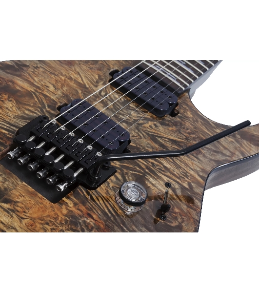 Электрогитара SCHECTER OMEN ELITE-6 FR CHAR - электрогитара 6-струнная, Charcoal (CHAR) - древесный