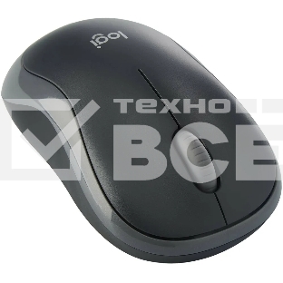 Мышь беспроводная Logitech B175 черный/серый, 1000 dpi, радиоканал, USB, кнопки - 3