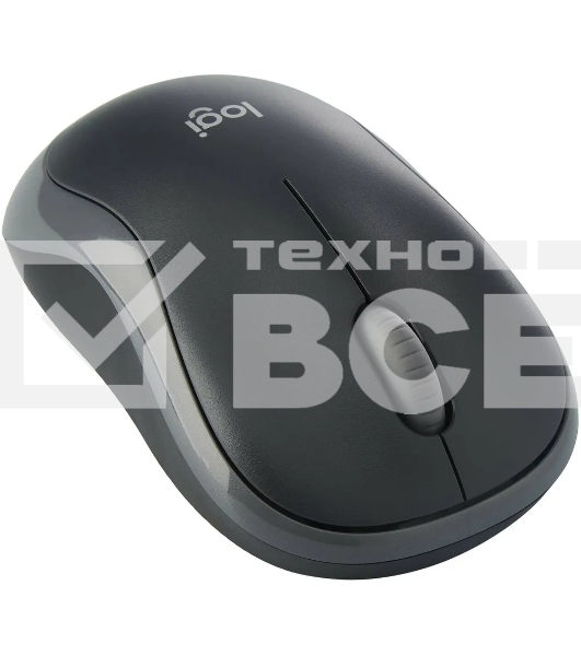 Мышь беспроводная Logitech B175 черный/серый, 1000 dpi, радиоканал, USB, кнопки - 3