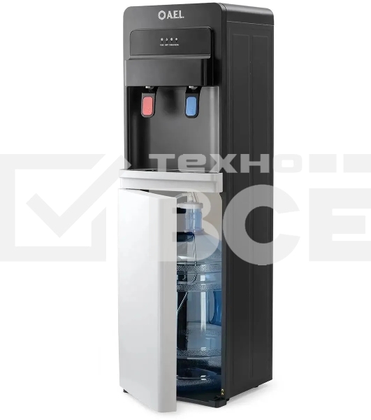 Кулер AEL LD-AEL-805a напольный электронный черный/белый