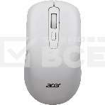 Мышь беспроводная Acer OMR309 белый, 1600 dpi, радиоканал, USB, кнопки - 4, фото 1
