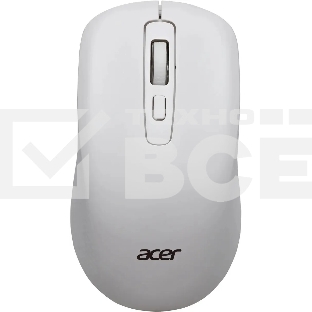 Мышь беспроводная Acer OMR309 белый, 1600 dpi, радиоканал, USB, кнопки - 4