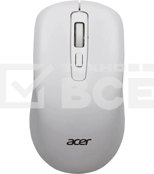 Мышь беспроводная Acer OMR309 белый, 1600 dpi, радиоканал, USB, кнопки - 4