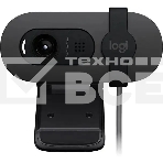 Веб-камера Logitech HD Webcam Brio 100 черный 2Mpix (1920x1080) USB-A с микрофоном (960-001587), фото5