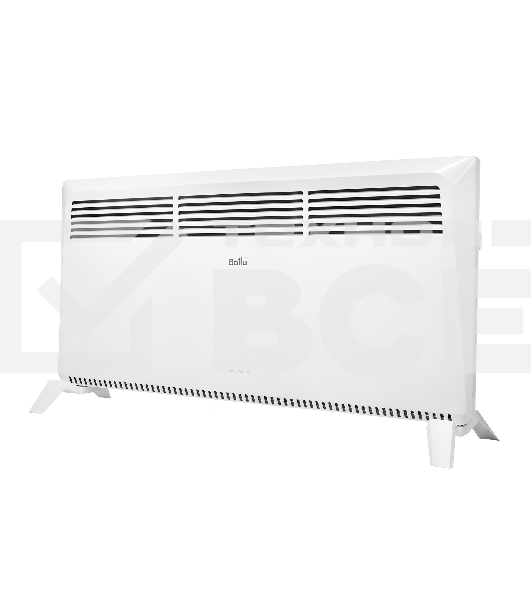 Конвектор Ballu Solo Turbo BEC/SMT-2500 белый, 2500 Вт, 30 м2, термостат