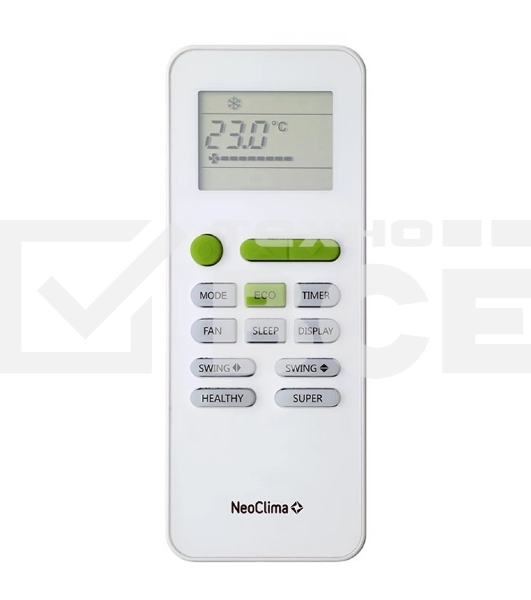 Кондиционер напольно-потолочный Neoclima NS/NU-36CT3 36000 BTU, 105 м², 40 дБ, охлаждение, обогрев, белый