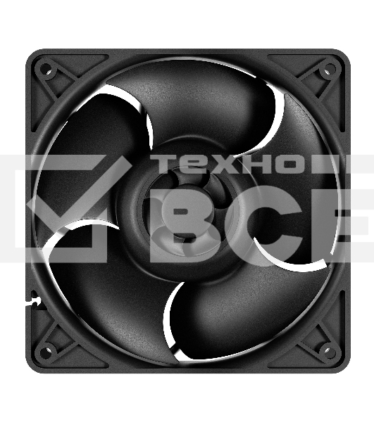 Вентилятор для корпуса Arctic S12038-4K черный, 120 мм, 4000 об/мин, 4 pin