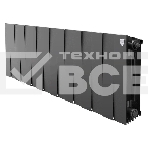 Радиатор биметаллический Royal Thermo PianoForte 300 черный - 16 секц., фото 1